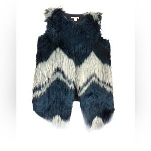 Bar III Black and White Chevron Sweater Vest